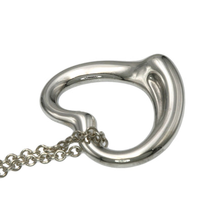 TIFFANY&Co. Open heart Necklace Silver Ladies [Used]