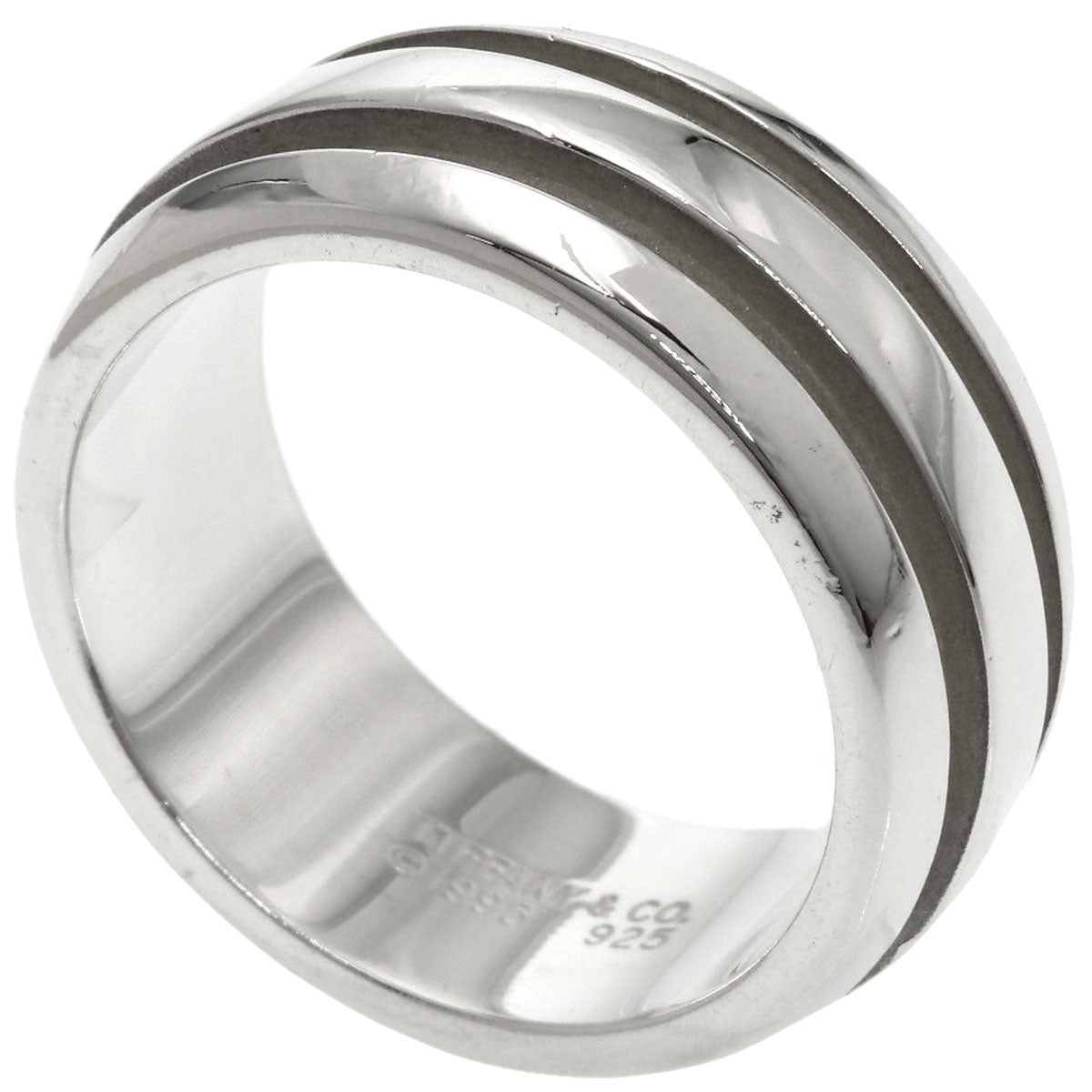 TIFFANY&Co. Grooved Ring Silver Ladies [Used]