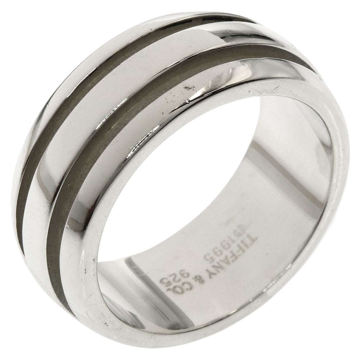 TIFFANY&Co. Grooved Ring Silver Ladies [Used]