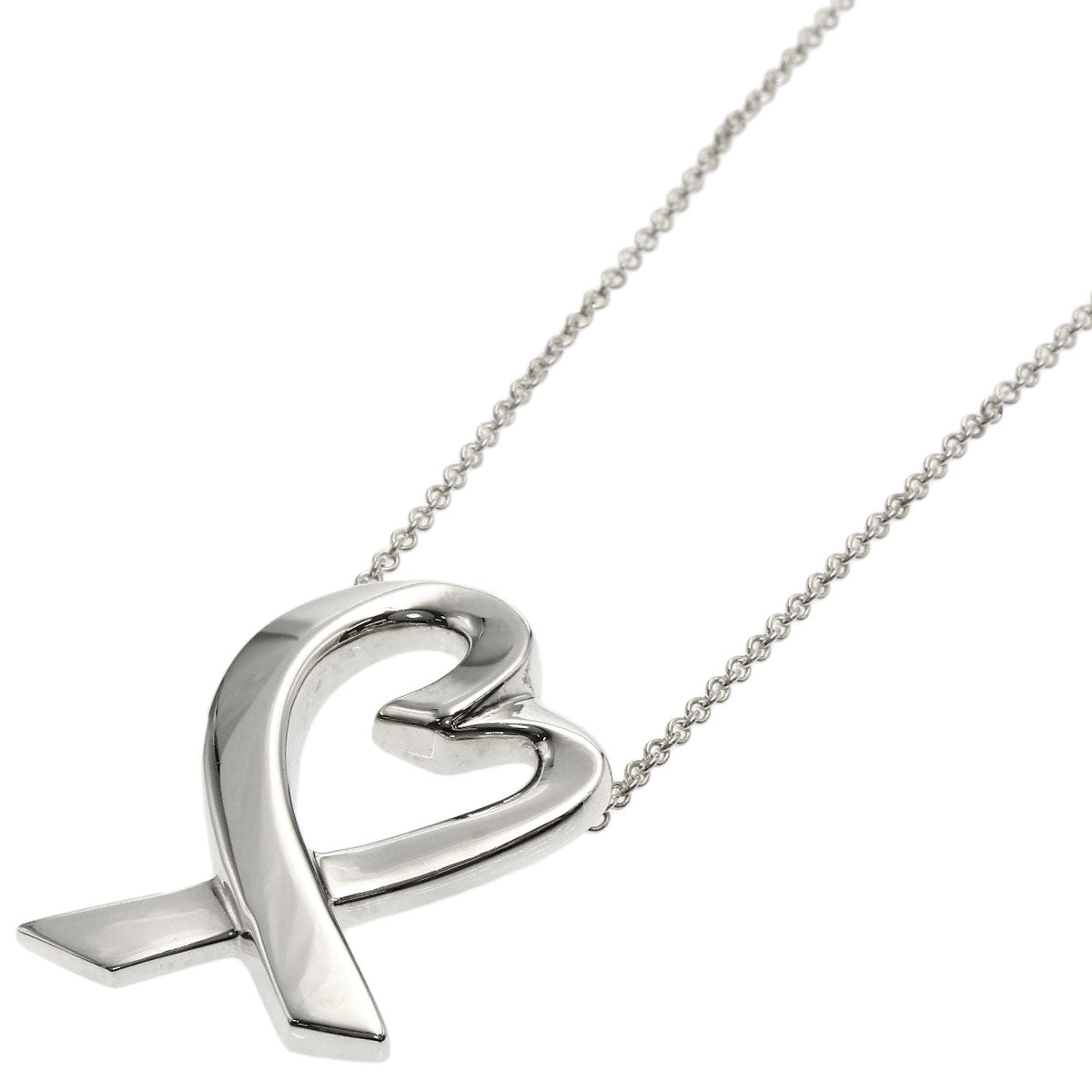 TIFFANY&Co. Loving heart Necklace Silver Ladies [Used]
