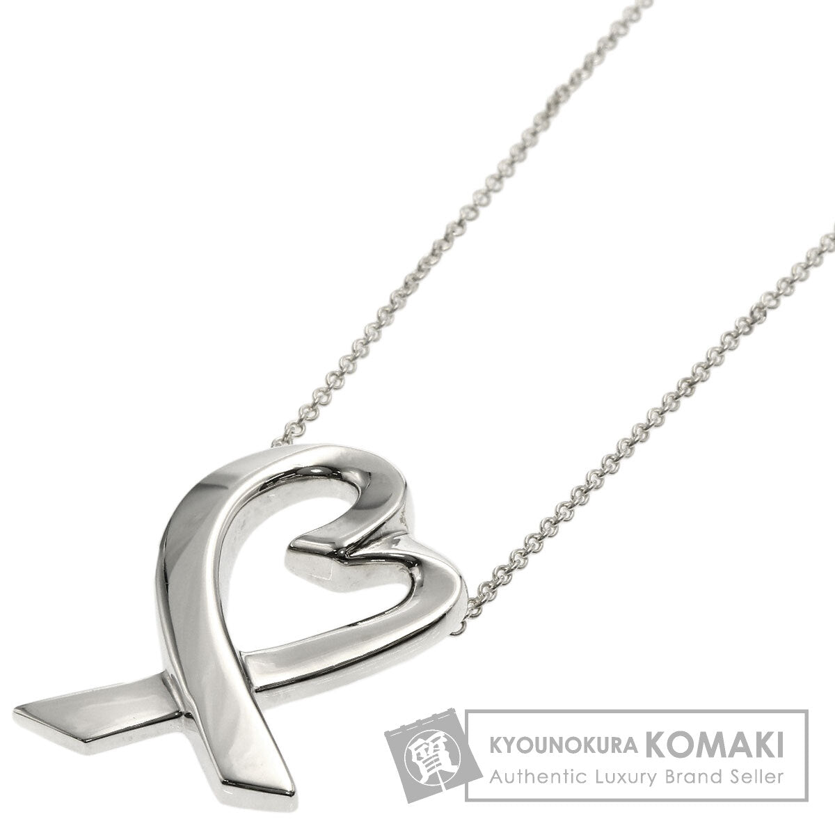 TIFFANY&Co. Loving heart Necklace Silver Ladies [Used]