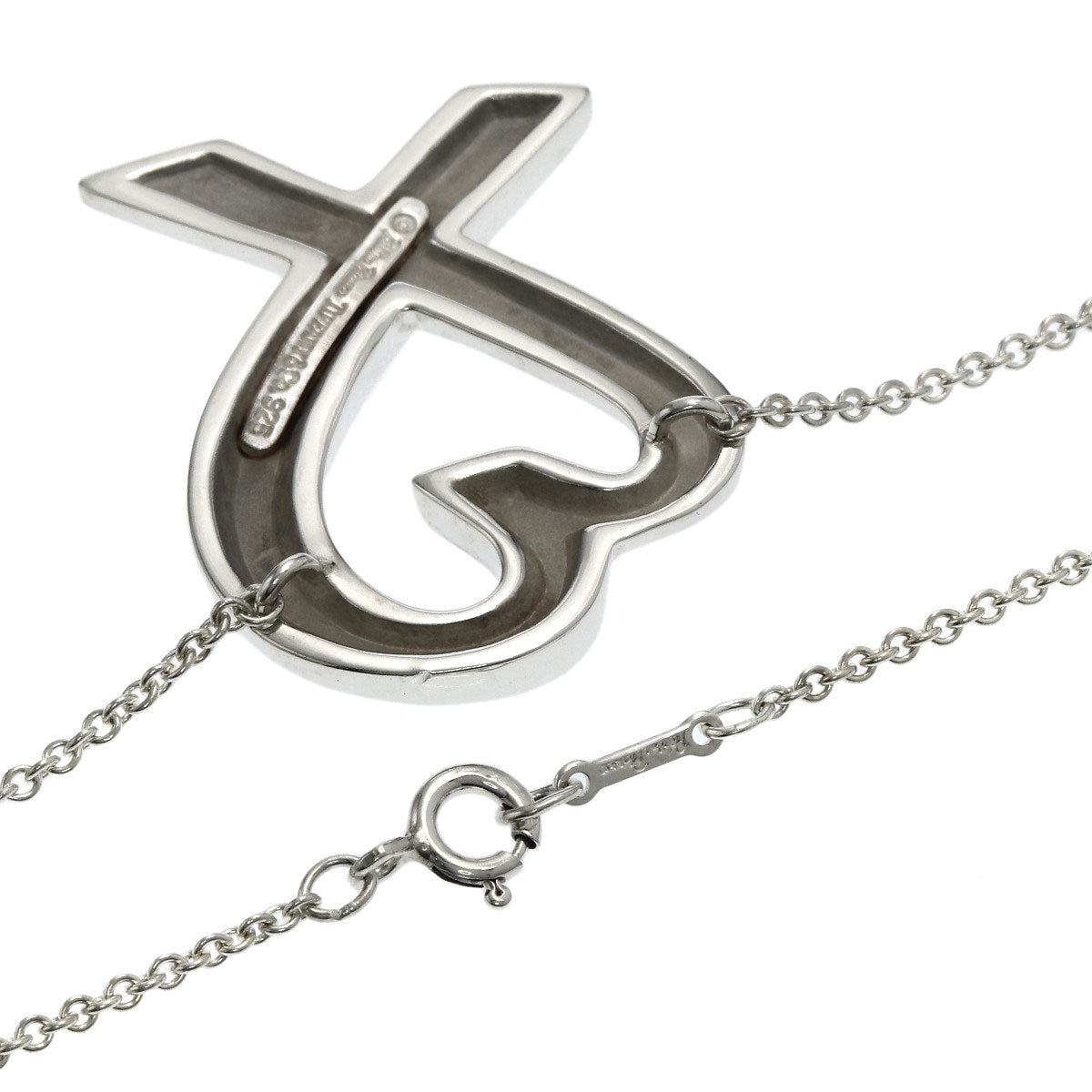 TIFFANY&Co. Loving heart Necklace Silver Ladies [Used]
