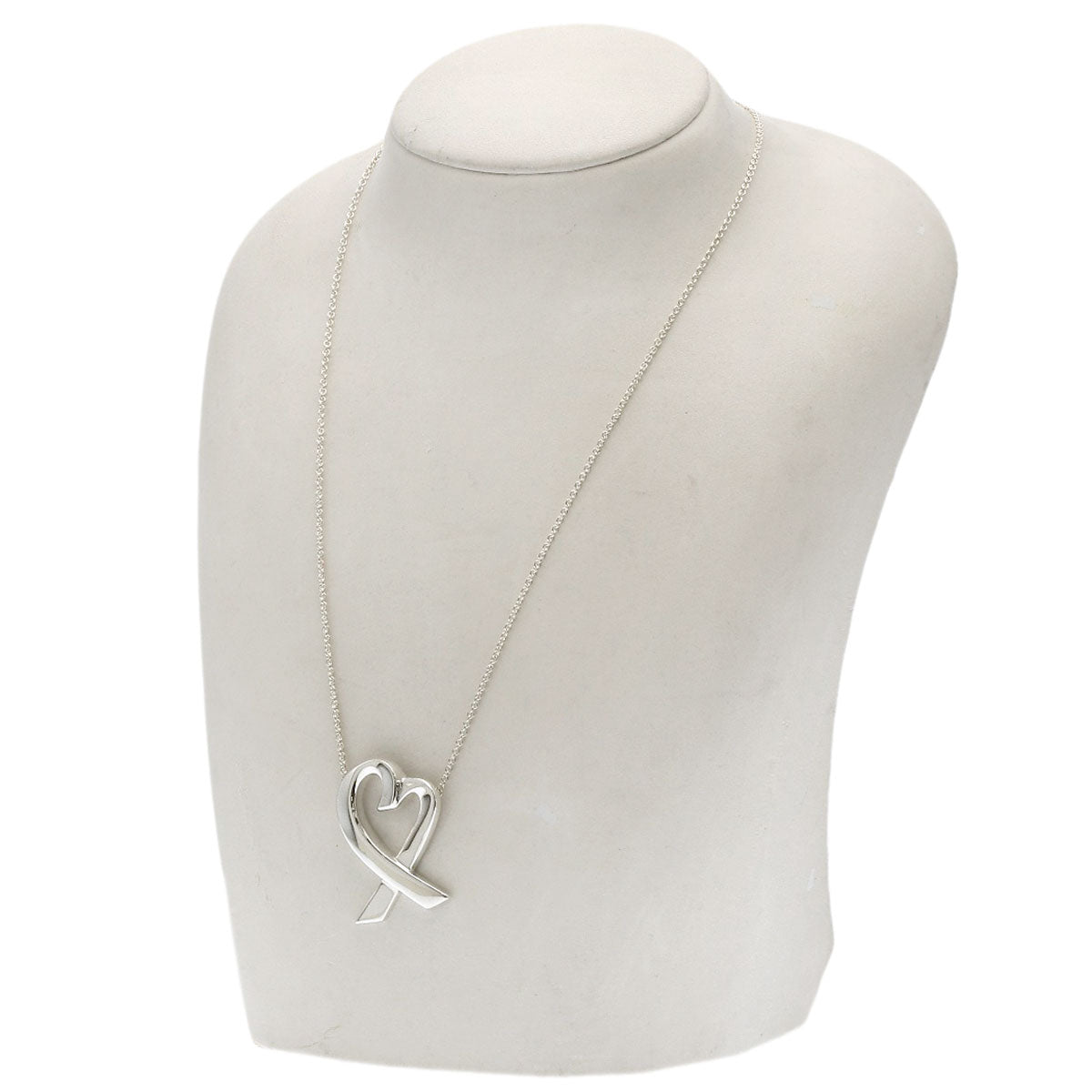 TIFFANY&Co. Loving heart Necklace Silver Ladies [Used]