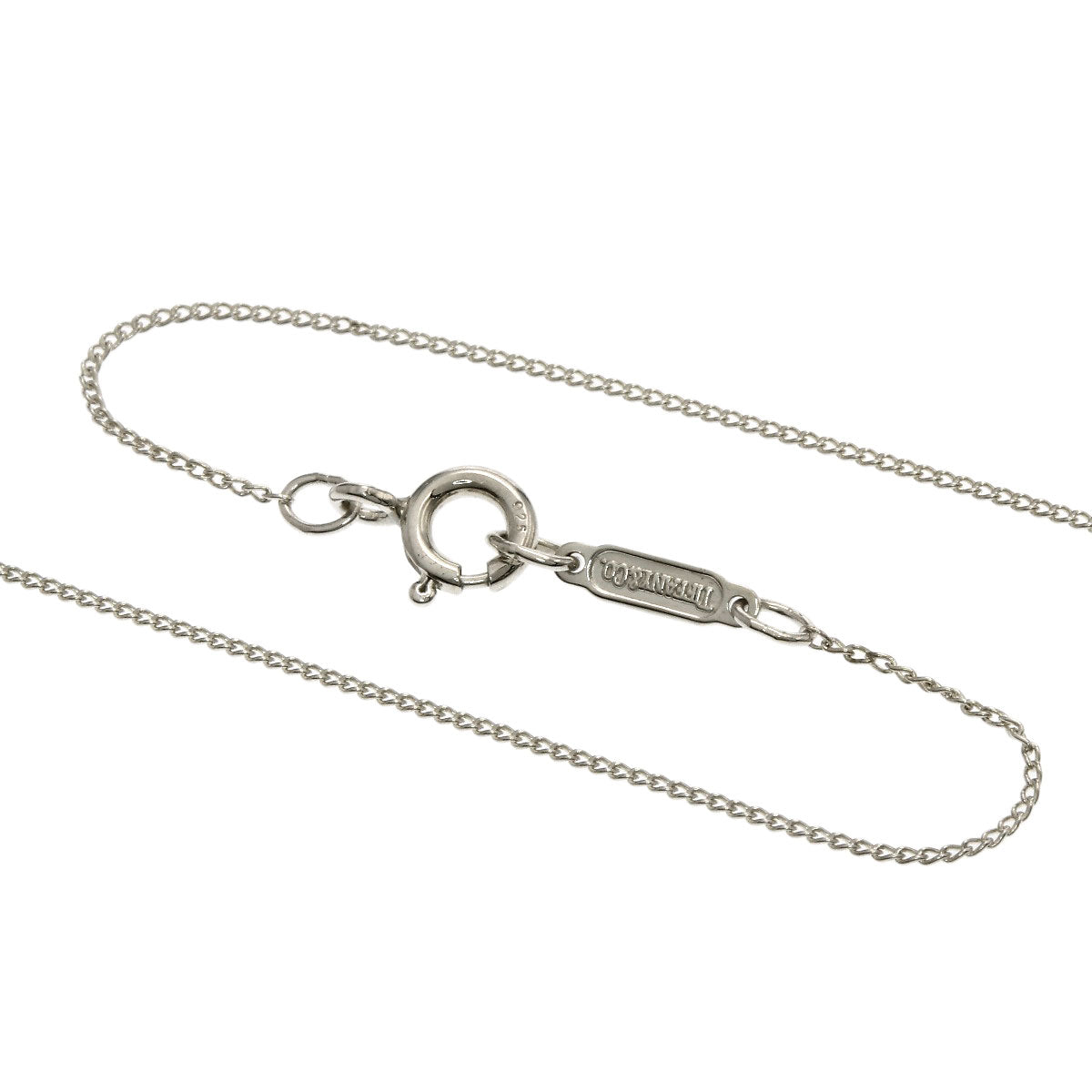 TIFFANY&Co. Heart ribbon Necklace Silver 18K Yellow GoldLadies [Used]