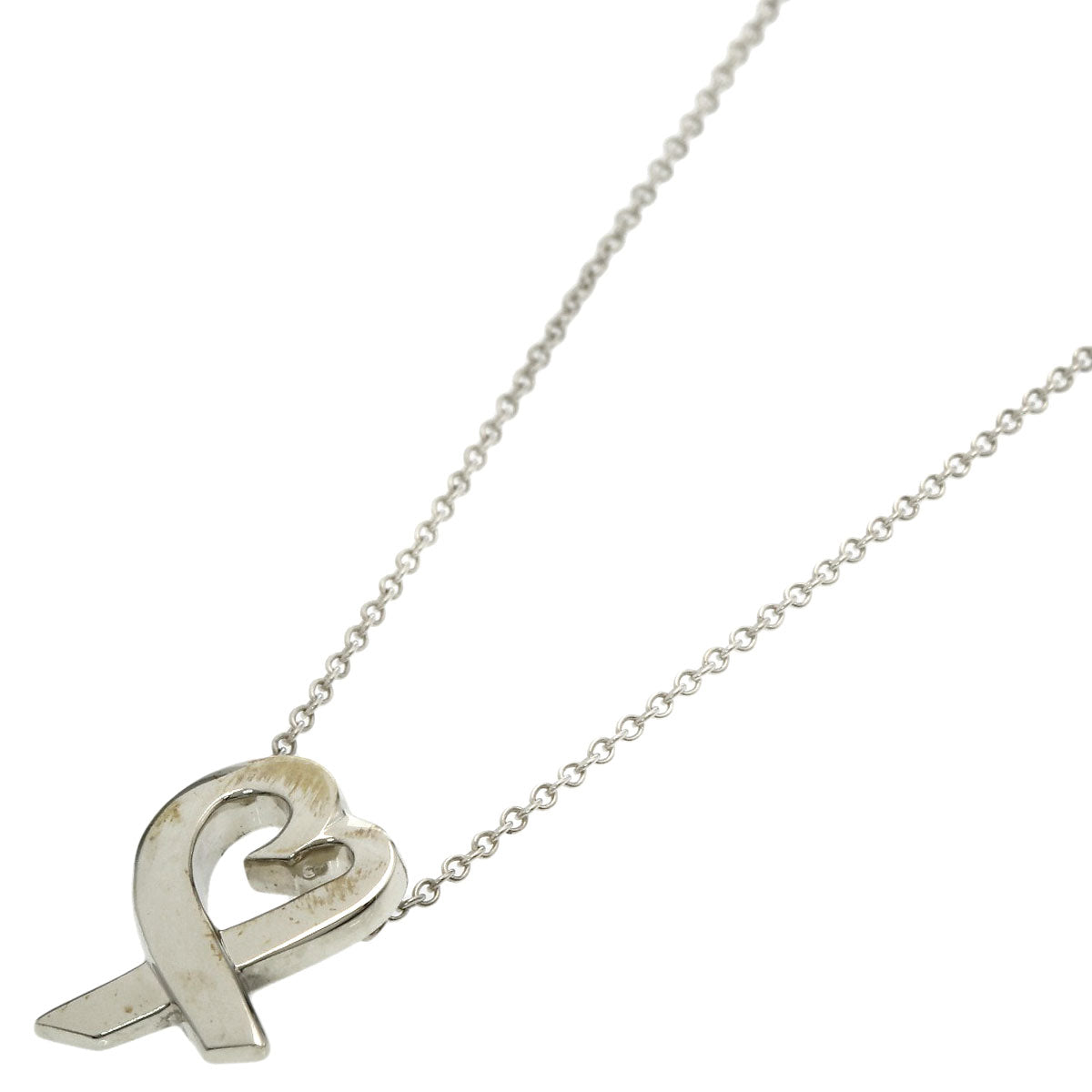 TIFFANY&Co. Loving heart Necklace Silver Ladies [Used]
