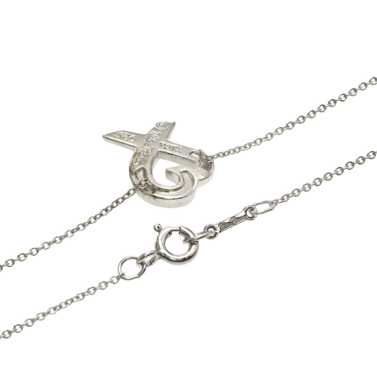 TIFFANY&Co. Loving heart Necklace Silver Ladies [Used]