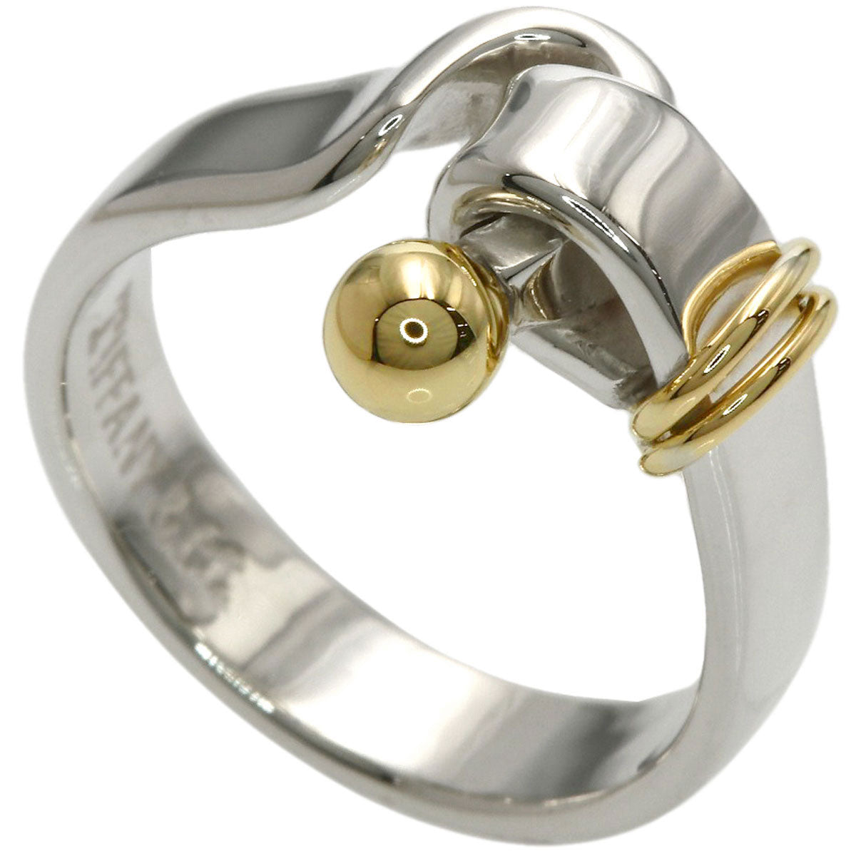 TIFFANY&Co. Hook & Eye Ring Silver 18K Yellow GoldLadies [Used]