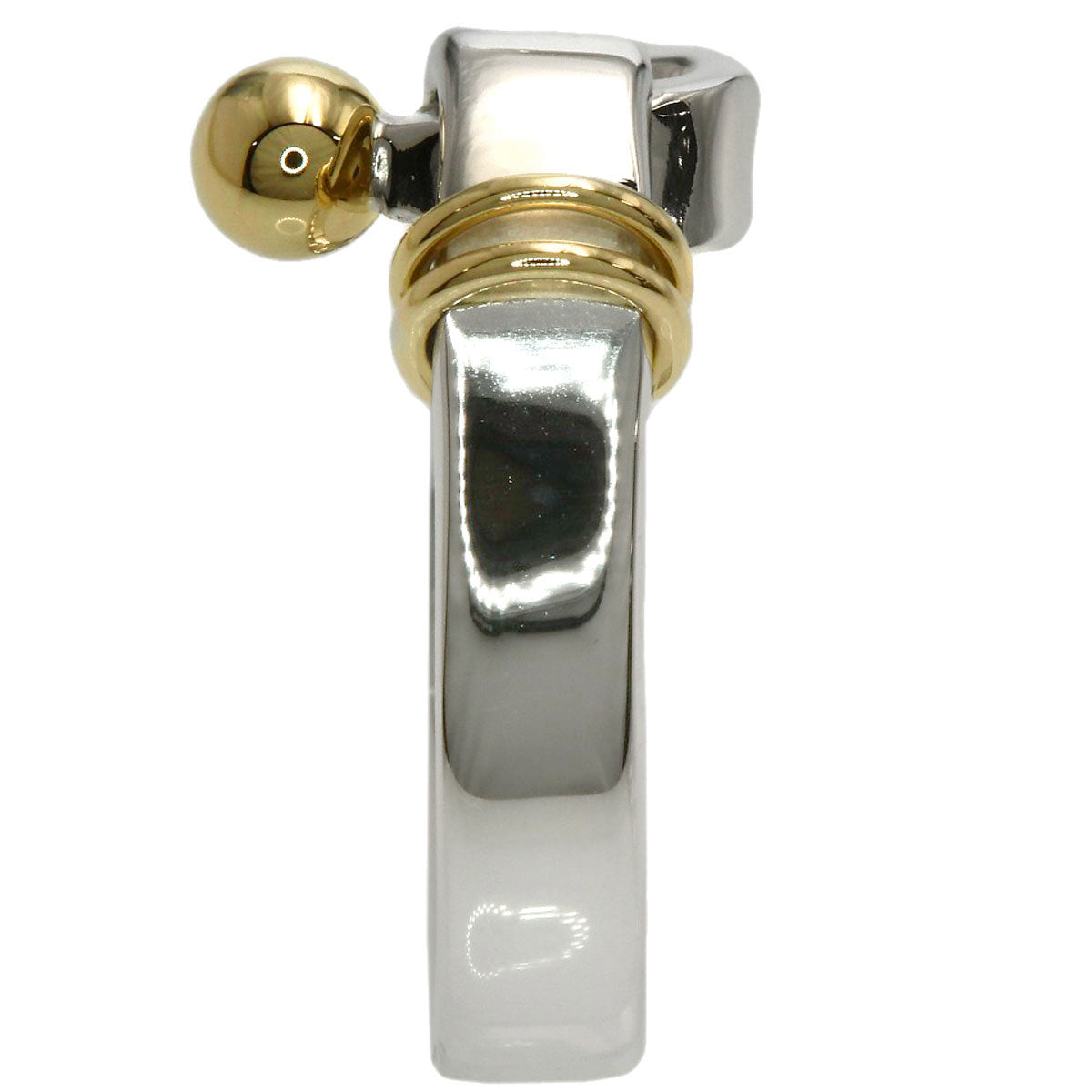 TIFFANY&Co. Hook & Eye Ring Silver 18K Yellow GoldLadies [Used]