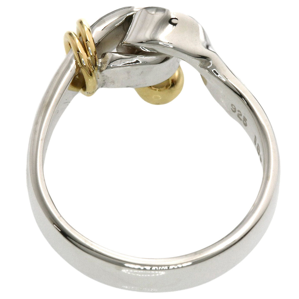 TIFFANY&Co. Hook & Eye Ring Silver 18K Yellow GoldLadies [Used]