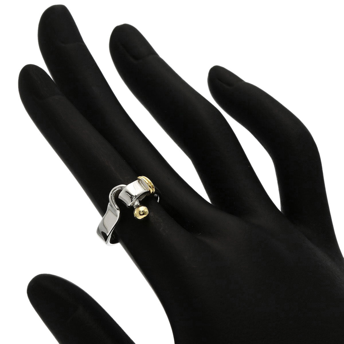 TIFFANY&Co. Hook & Eye Ring Silver 18K Yellow GoldLadies [Used]