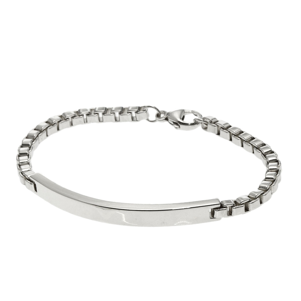 TIFFANY&Co. Venetian link ID Bracelet Silver Ladies [Used]