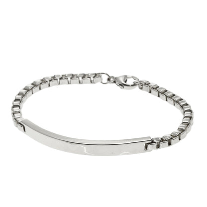 TIFFANY&Co. Venetian link ID Bracelet Silver Ladies [Used]