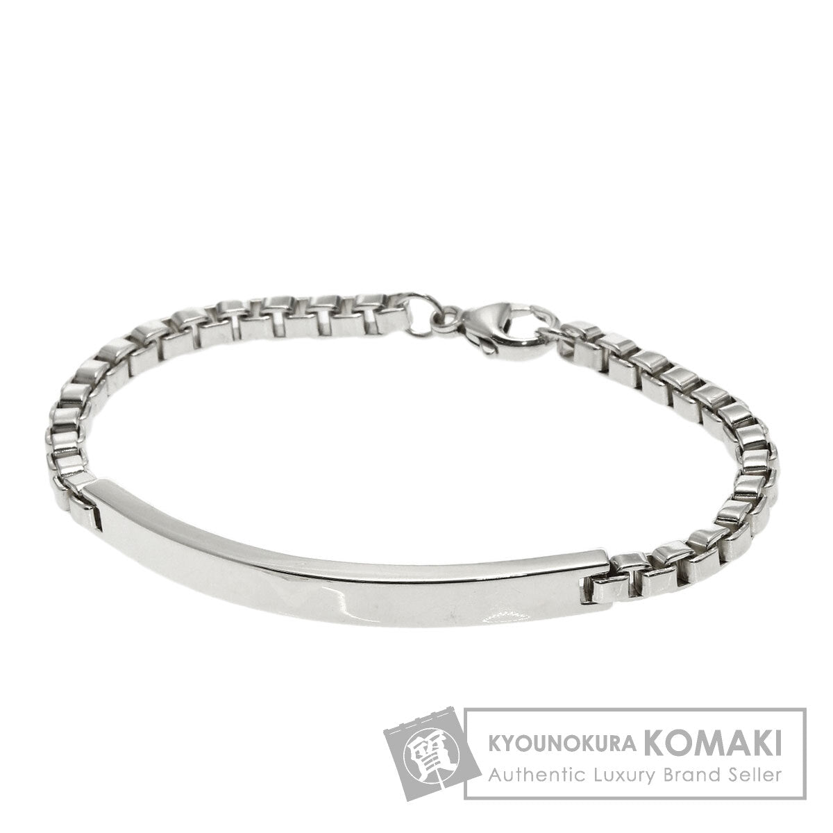 TIFFANY&Co. Venetian link ID Bracelet Silver Ladies [Used]
