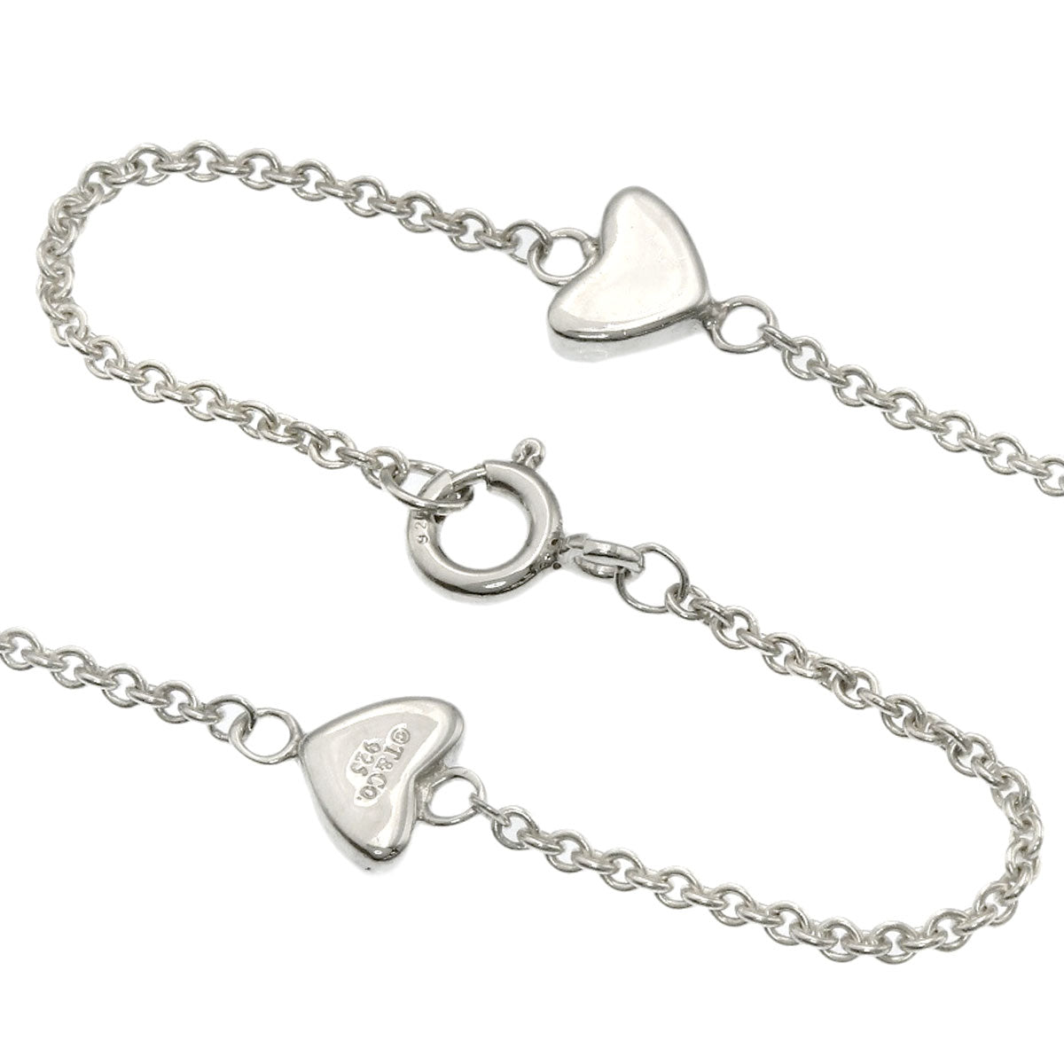 TIFFANY&Co. Heart Link Lariat Necklace Silver Ladies [Used]