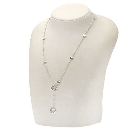 TIFFANY&Co. Heart Link Lariat Necklace Silver Ladies [Used]