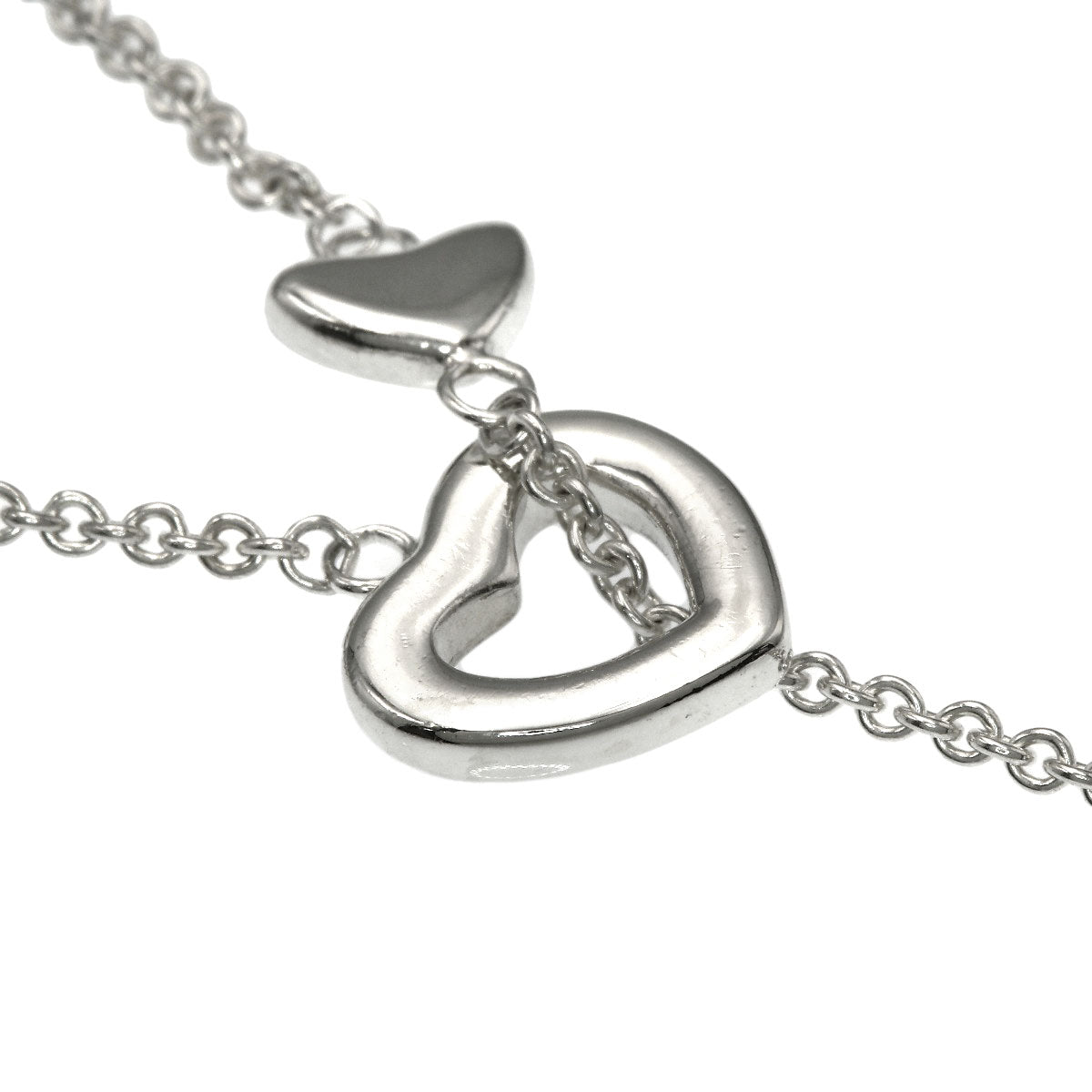 TIFFANY&Co. Heart Link Lariat Necklace Silver Ladies [Used]
