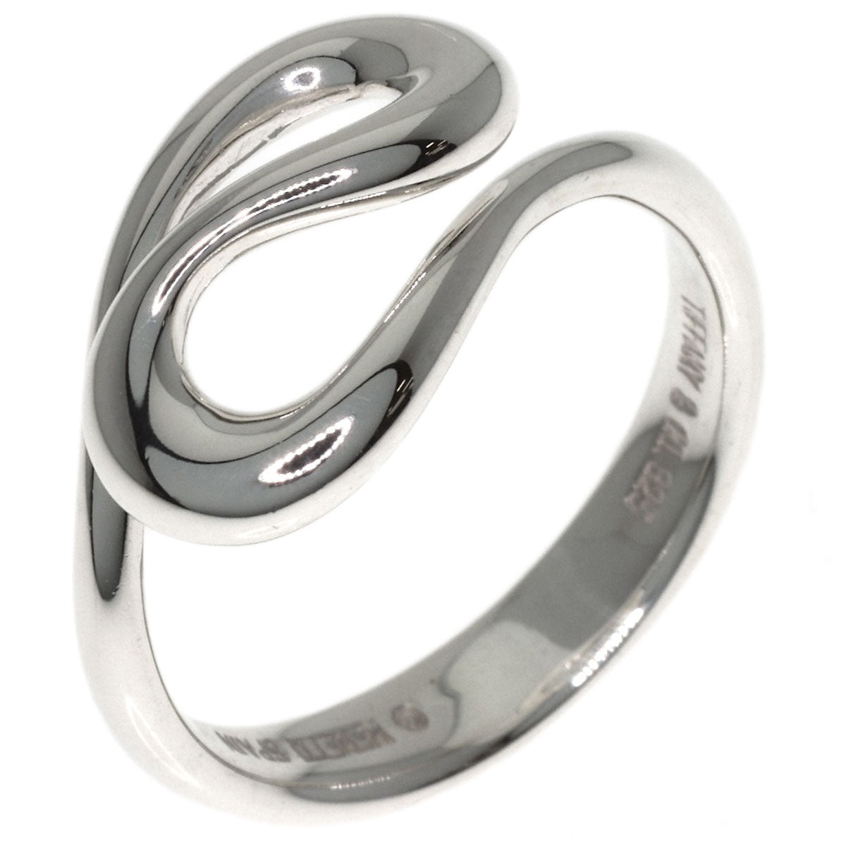 TIFFANY&Co. Open wave Ring Silver Ladies [Used]