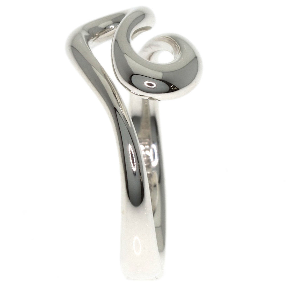 TIFFANY&Co. Open wave Ring Silver Ladies [Used]
