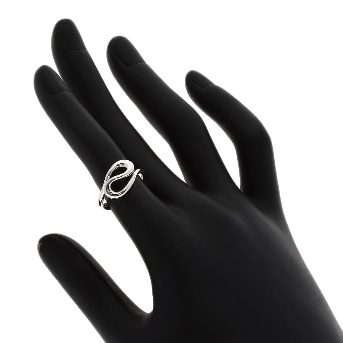 TIFFANY&Co. Open wave Ring Silver Ladies [Used]