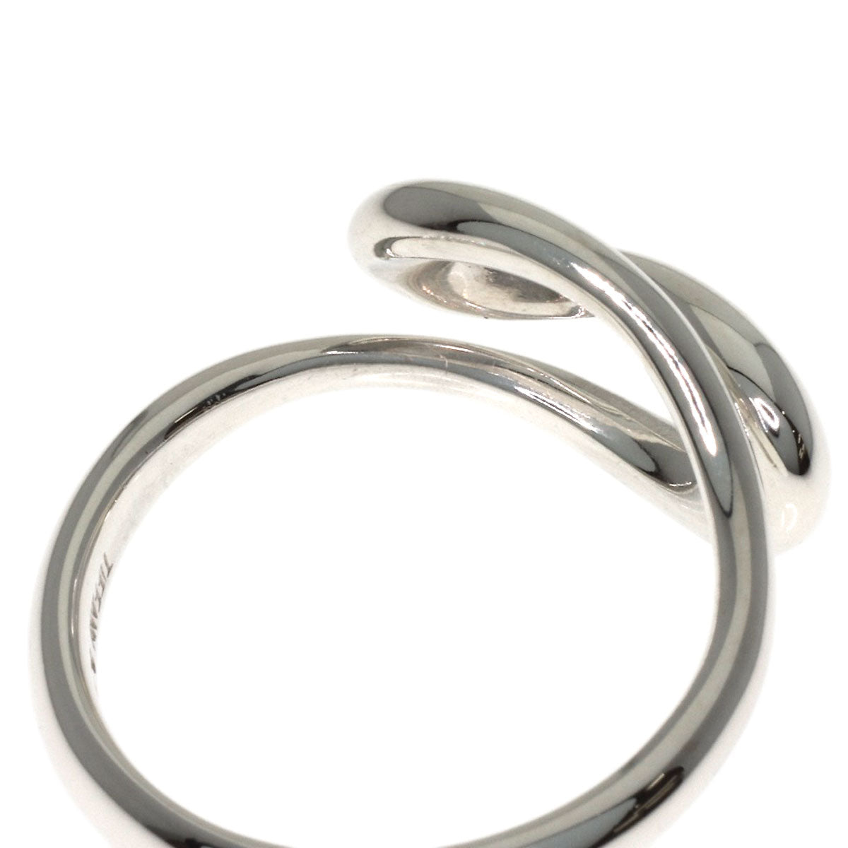 TIFFANY&Co. Open wave Ring Silver Ladies [Used]