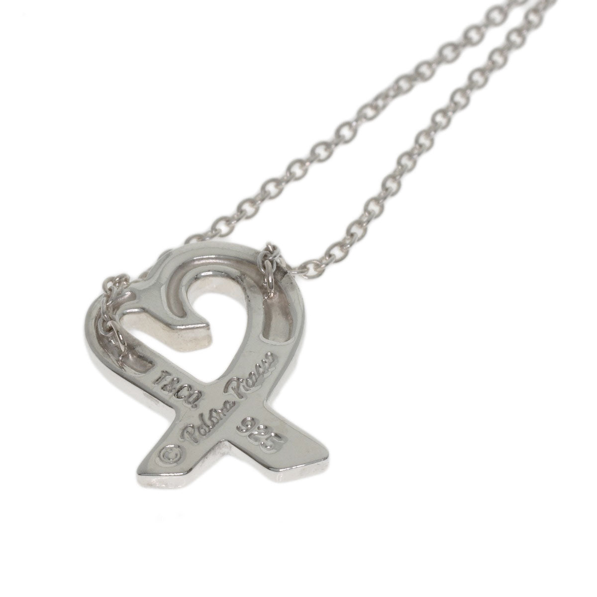 TIFFANY&Co. Loving heart Necklace Silver Ladies [Used]