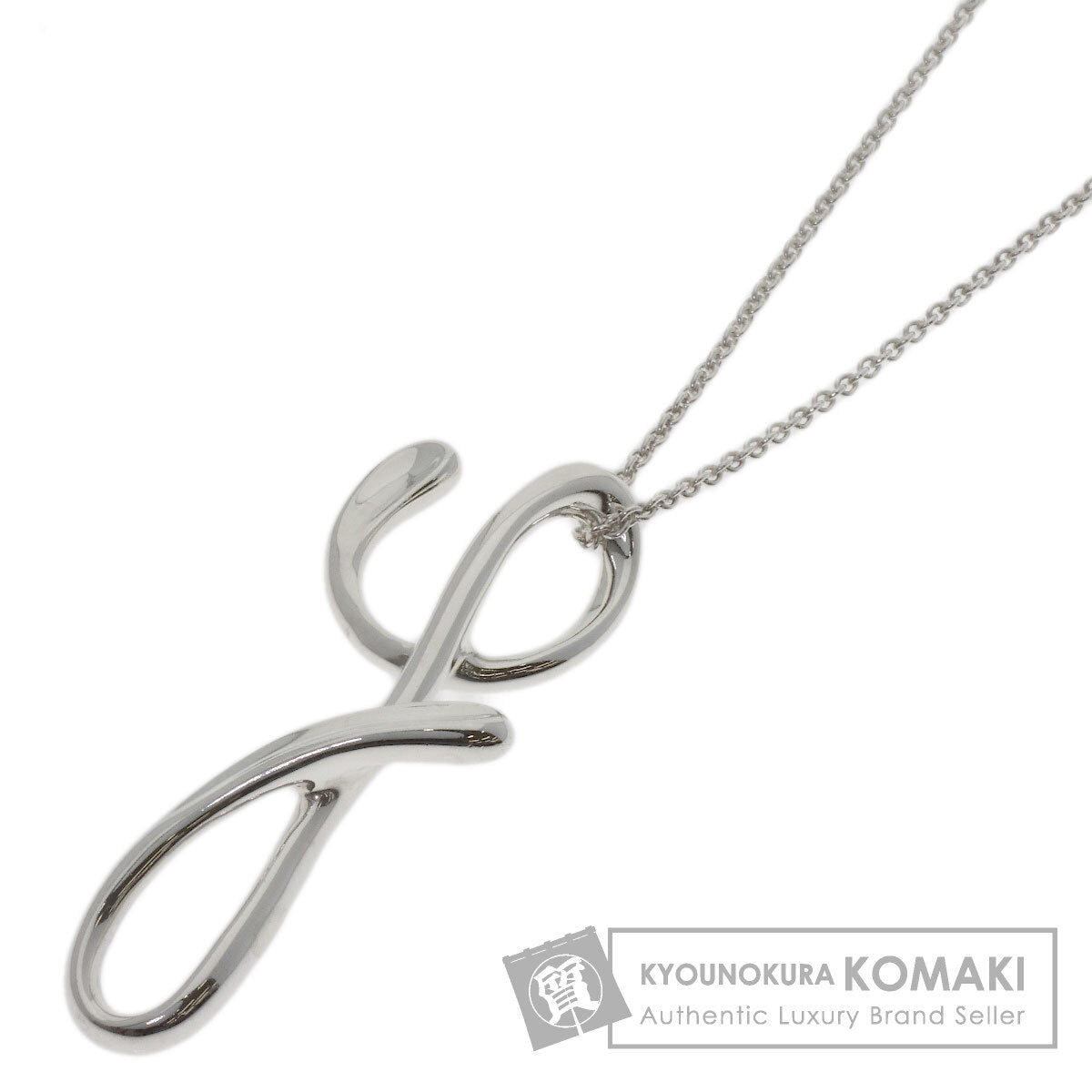 TIFFANY&Co. Initial Y Necklace Silver Ladies [Used]