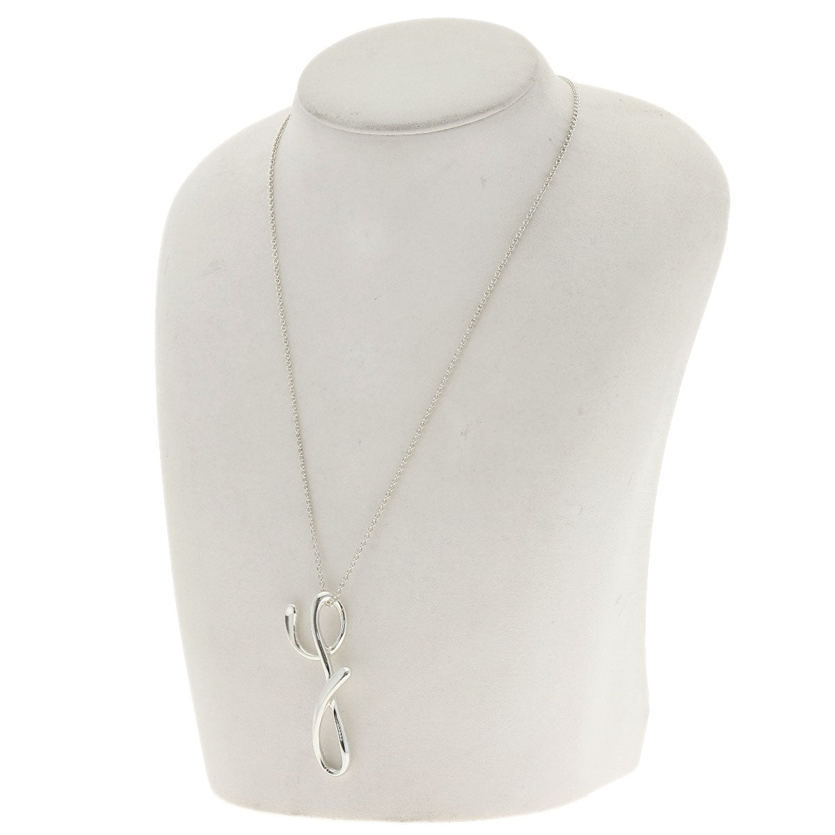 TIFFANY&Co. Initial Y Necklace Silver Ladies [Used]