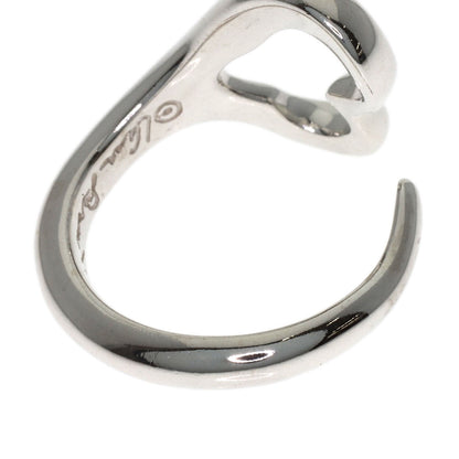TIFFANY&Co. Open heart Ring Silver Ladies [Used]