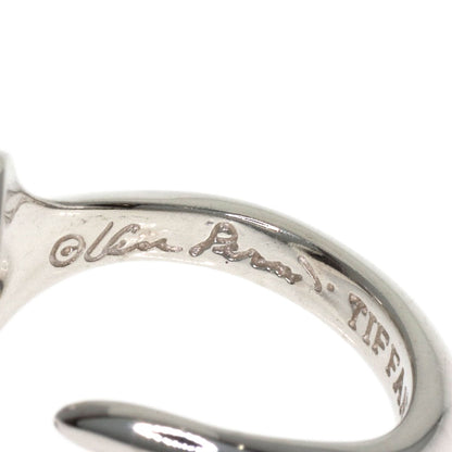 TIFFANY&Co. Open heart Ring Silver Ladies [Used]