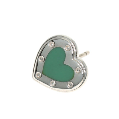 TIFFANY&Co. Return to Mini Love Heart Enamel earring Silver Ladies [Used]