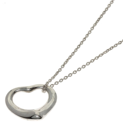 TIFFANY&Co. Open heart Necklace Silver Ladies [Used]
