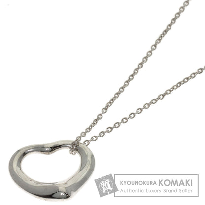 TIFFANY&Co. Open heart Necklace Silver Ladies [Used]