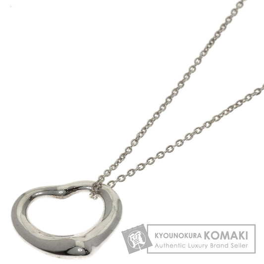 TIFFANY&Co. Open heart Necklace Silver Ladies [Used]