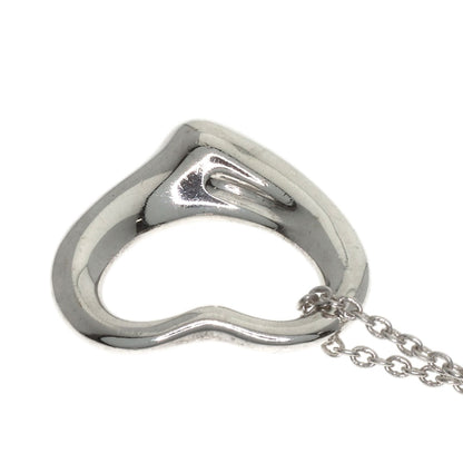 TIFFANY&Co. Open heart Necklace Silver Ladies [Used]