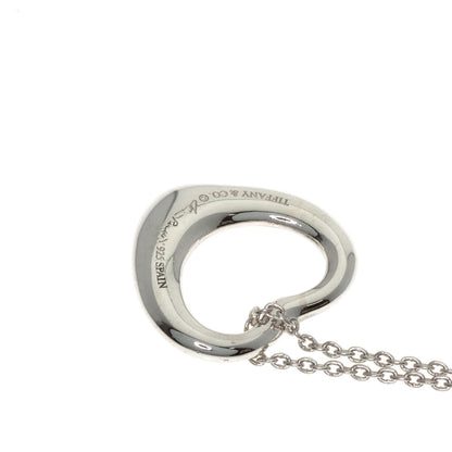 TIFFANY&Co. Open heart Necklace Silver Ladies [Used]