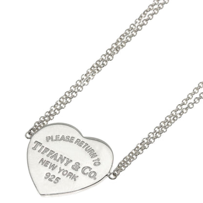 TIFFANY&Co. Return to TIFFANY&Co. Heart Tag Double Chain Bracelet Silver Ladies [Used]