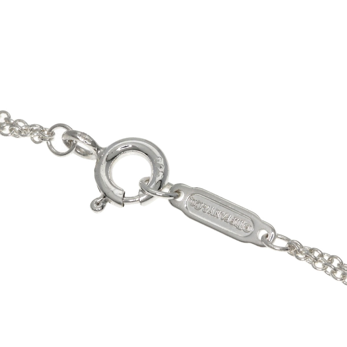 TIFFANY&Co. Return to TIFFANY&Co. Heart Tag Double Chain Bracelet Silver Ladies [Used]