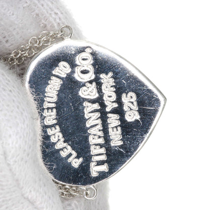 TIFFANY&Co. Return to TIFFANY&Co. Heart Tag Double Chain Bracelet Silver Ladies [Used]