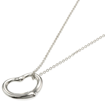 TIFFANY&Co. Open heart Necklace Silver Ladies [Used]