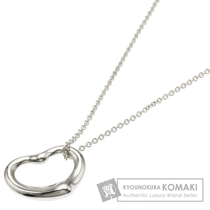 TIFFANY&Co. Open heart Necklace Silver Ladies [Used]