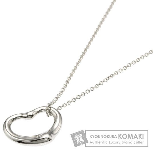 TIFFANY&Co. Open heart Necklace Silver Ladies [Used]