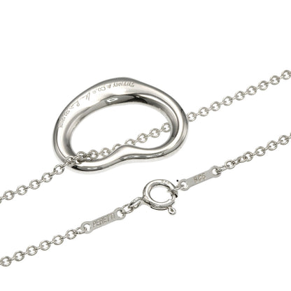 TIFFANY&Co. Open heart Necklace Silver Ladies [Used]