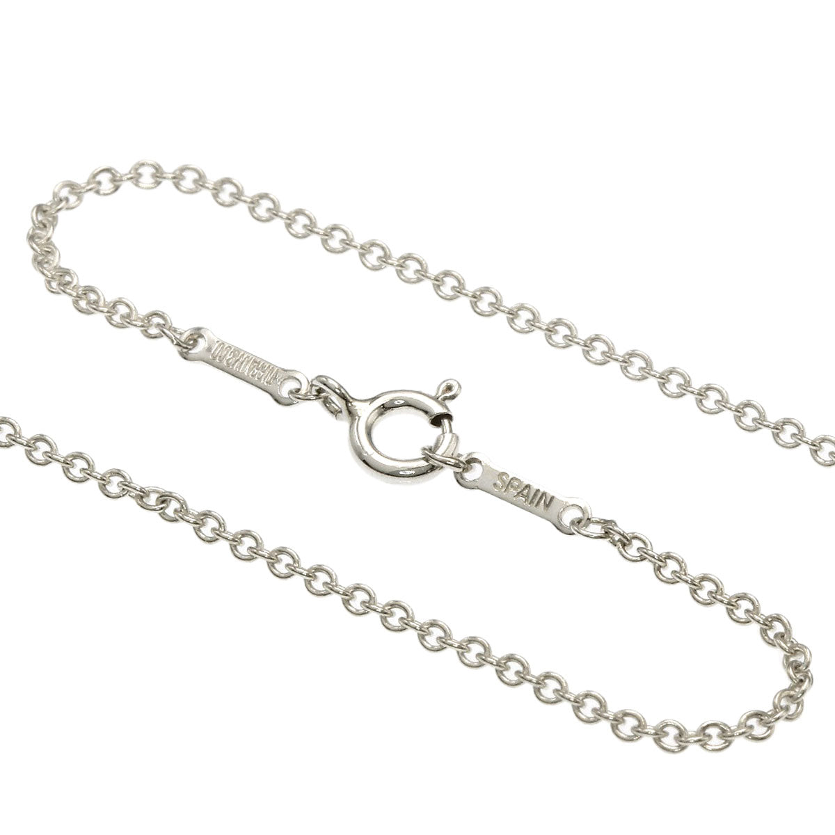 TIFFANY&Co. Open heart Necklace Silver Ladies [Used]
