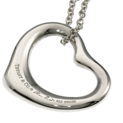TIFFANY&Co. Open heart Necklace Silver Ladies [Used]