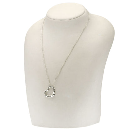 TIFFANY&Co. Open heart Necklace Silver Ladies [Used]