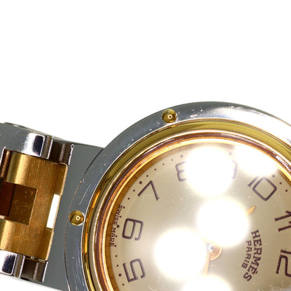 HERMES Clipper old type Watches Stainless Steel/SSxGP Ladies
