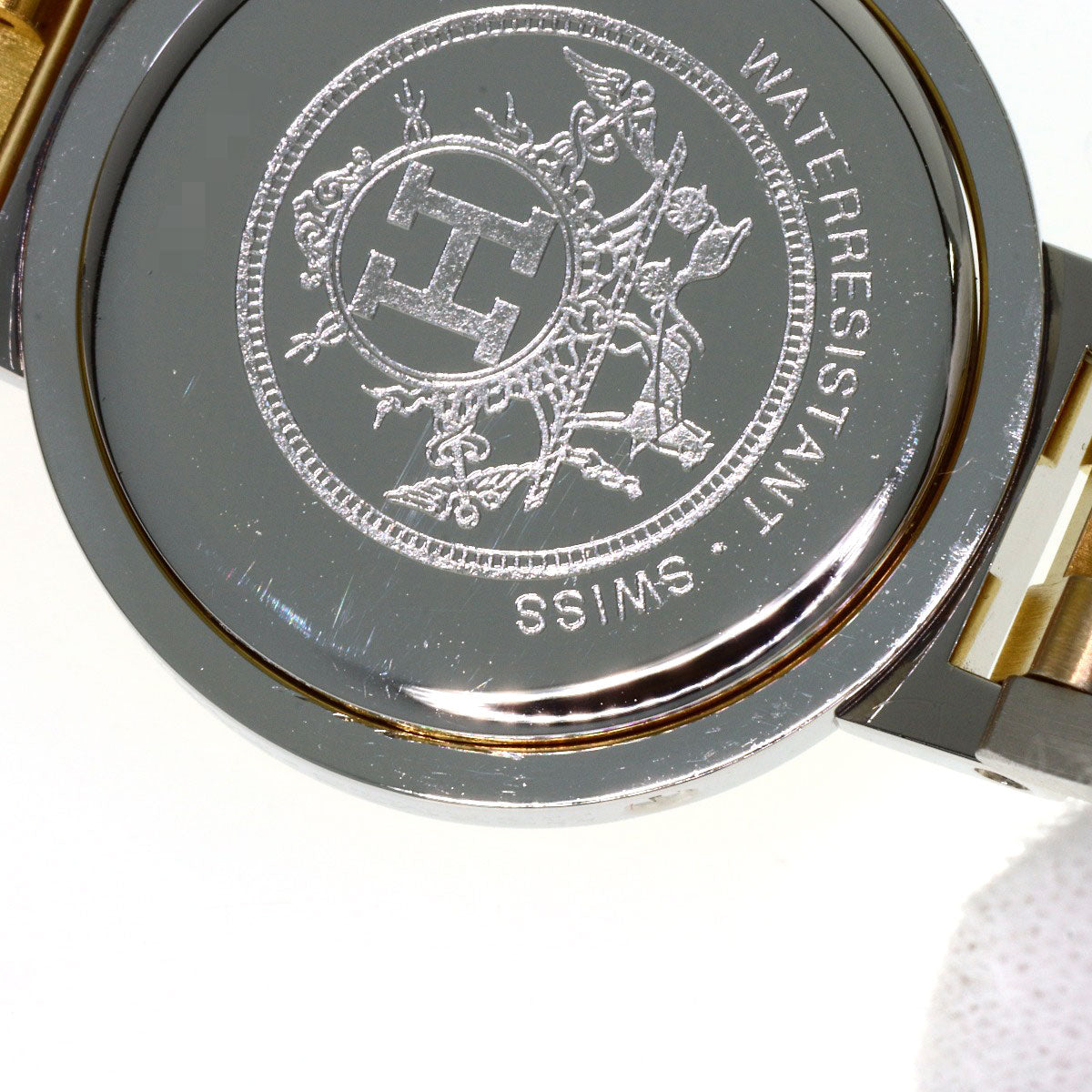 HERMES Clipper old type Watches Stainless Steel/SSxGP Ladies