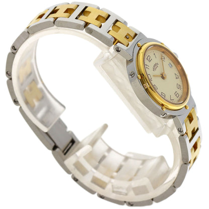 HERMES Clipper old type Watches Stainless Steel/SSxGP Ladies