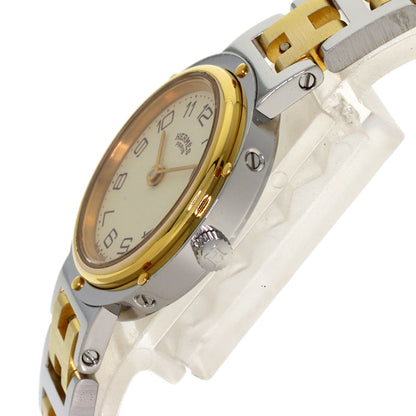 HERMES Clipper old type Watches Stainless Steel/SSxGP Ladies