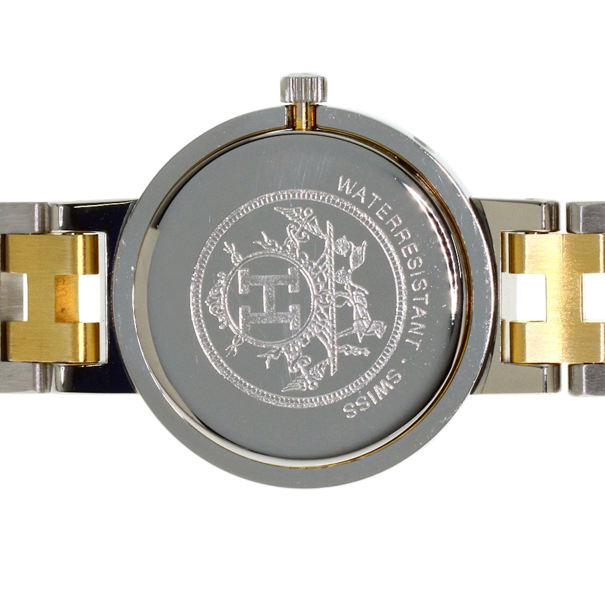 HERMES Clipper old type Watches Stainless Steel/SSxGP Ladies